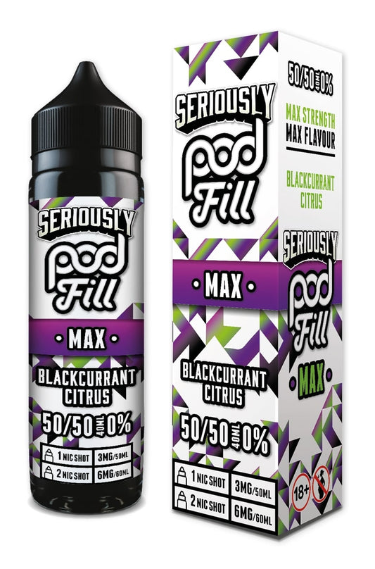 Doozy Vape - Seriously Pod Fill Max - 40ml - Blackcurrant Citrus [50/50]