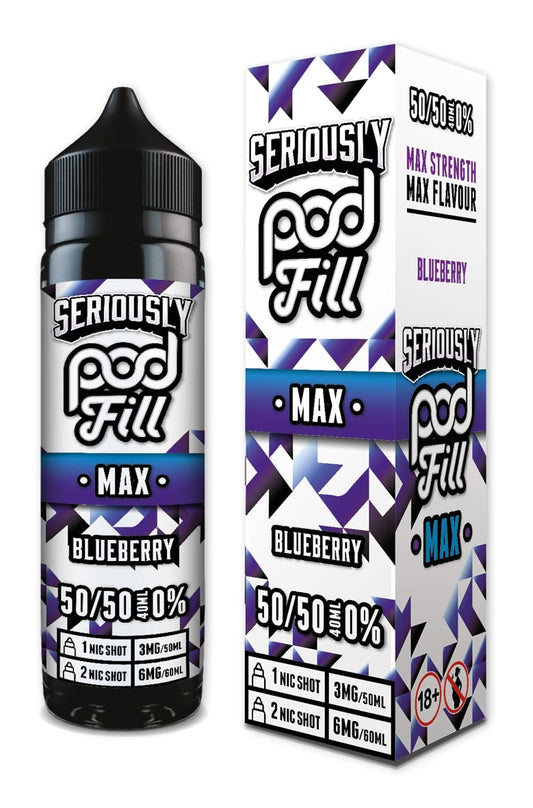Doozy Vape - Seriously Pod Fill Max - 40ml - Blueberry [50/50]