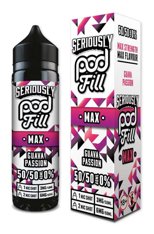 Doozy Vape - Seriously Pod Fill Max - 40ml - Guava Passion [50/50]