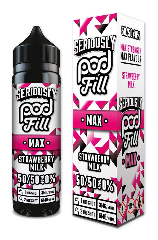 Doozy Vape - Seriously Pod Fill Max - 40ml - Strawberry Milk [50/50]