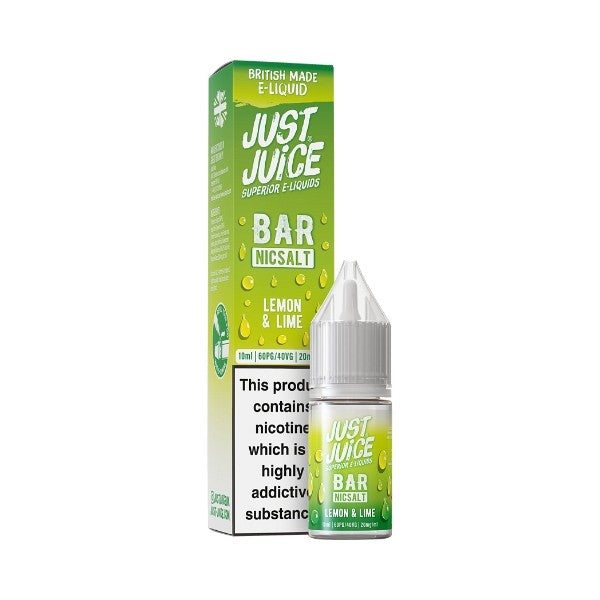 Just Juice Bar Range - Nic Salt - Lemon &amp; Lime [20MG]
