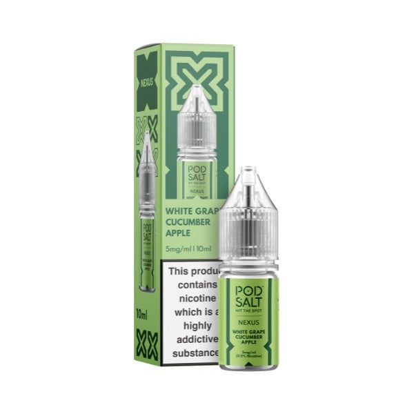 Pod Salt Nexus - Nic Salt - White Grape Cucumber Apple [5MG]