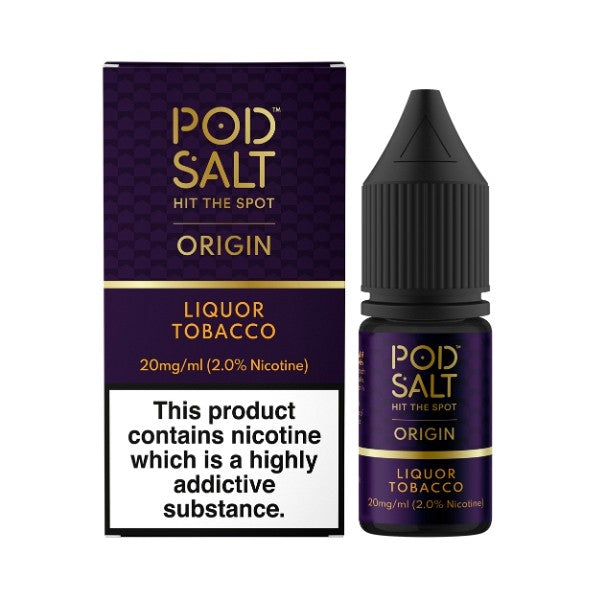 Pod Salt Origin Liquor Tobacco Nic Salt Eliquid