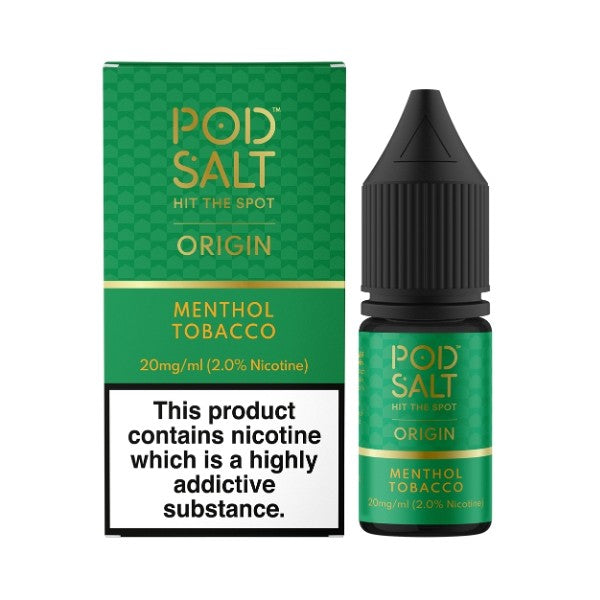 Pod Salt Origin Menthol Tobacco Nic Salt Eliquid
