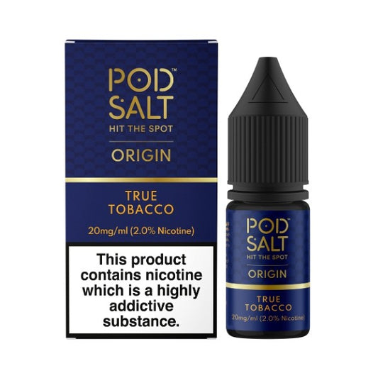 Pod Salt Origin True Tobacco Nic Salt Eliquid