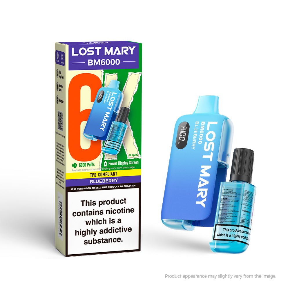 20mg Lost Mary BM6000 Rechargeable Pod