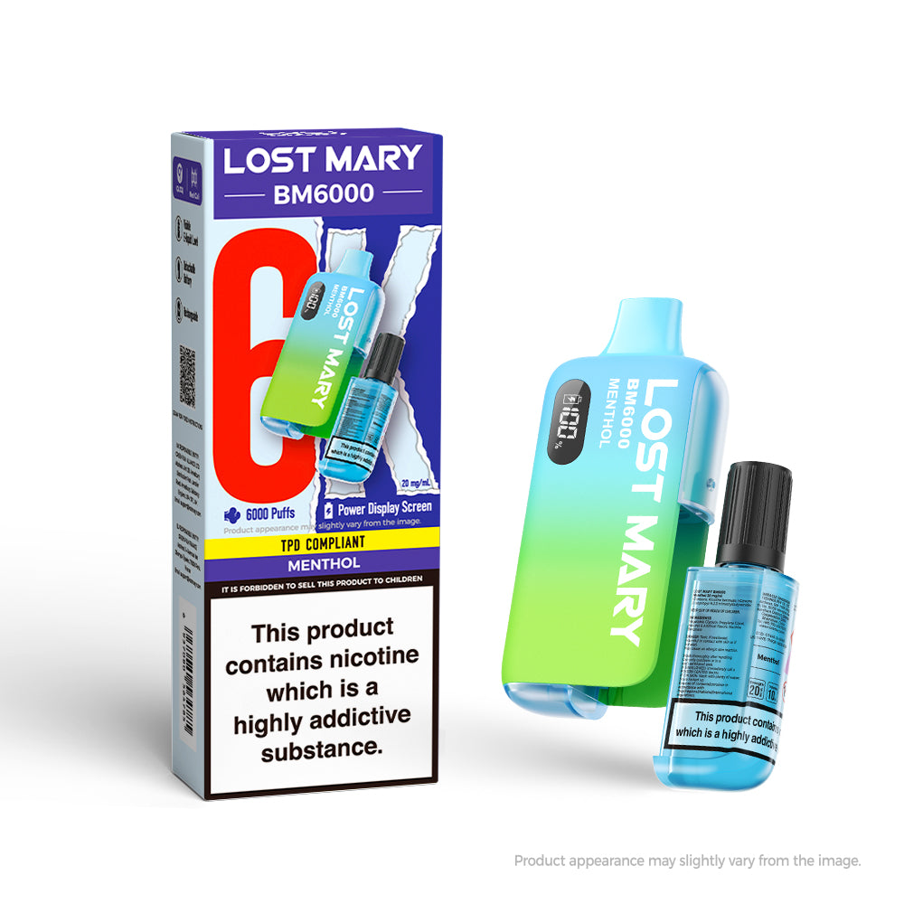 20mg Lost Mary BM6000 Rechargeable Pod