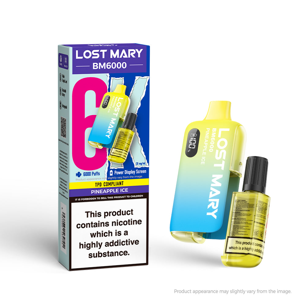20mg Lost Mary BM6000 Rechargeable Pod