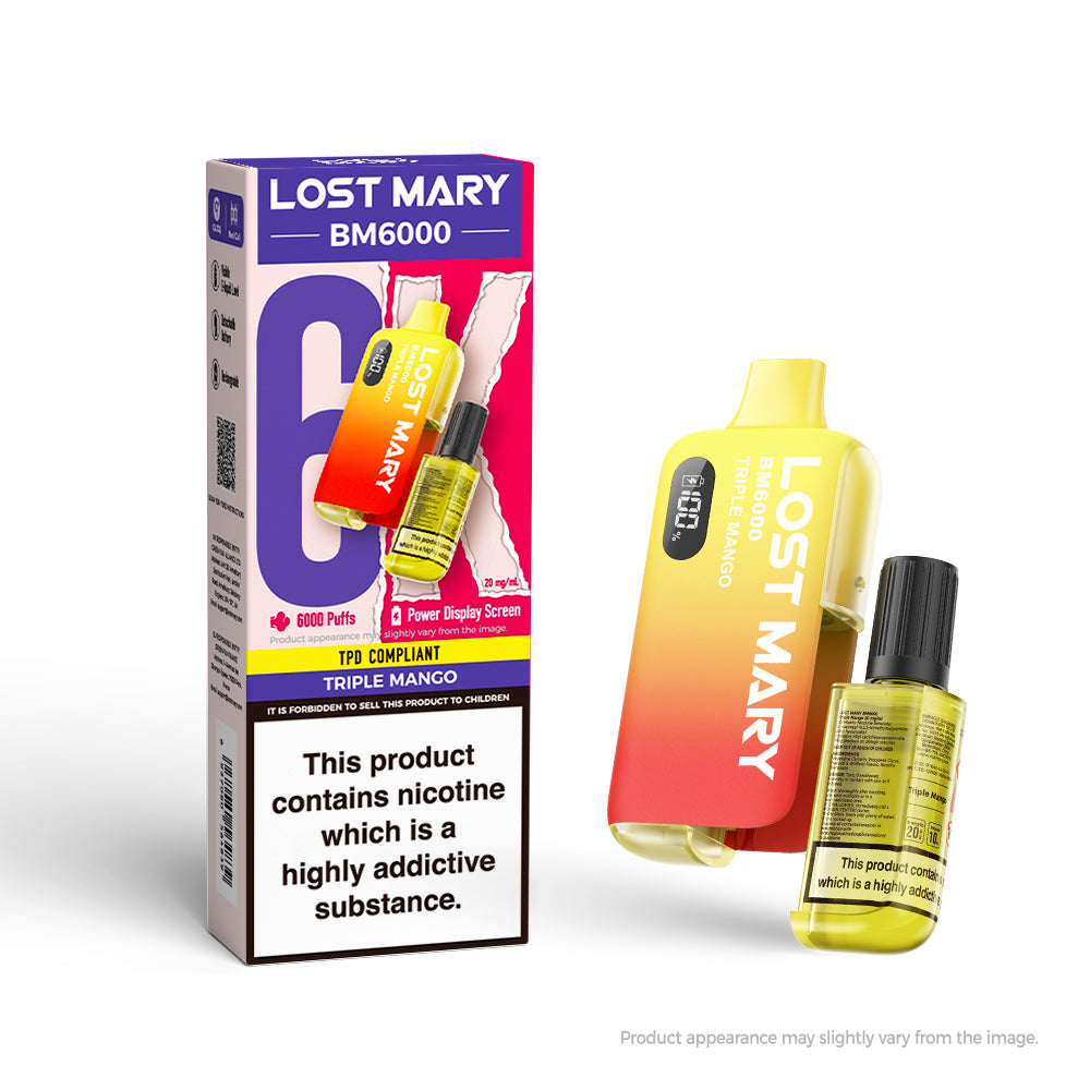 20mg Lost Mary BM6000 Rechargeable Pod