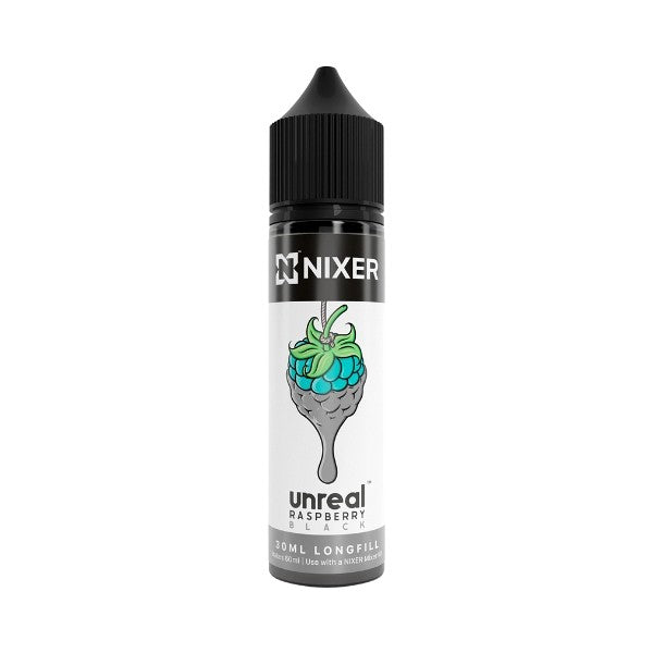 Nixer X Unreal Raspberry Black  30ml Longfill Eliquid