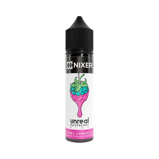 Nixer X Unreal Raspberry Pink  30ml Longfill Eliquid