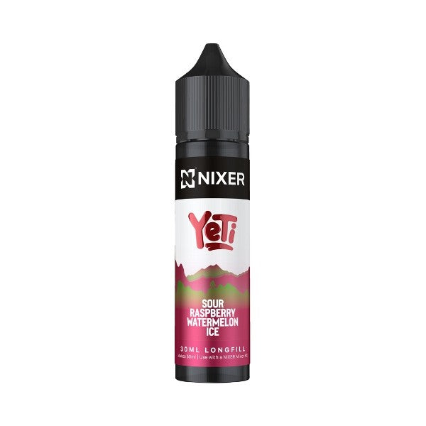 Nixer X Yeti Summit Sour Raspberry Watermelon Ice 30ml Longfill