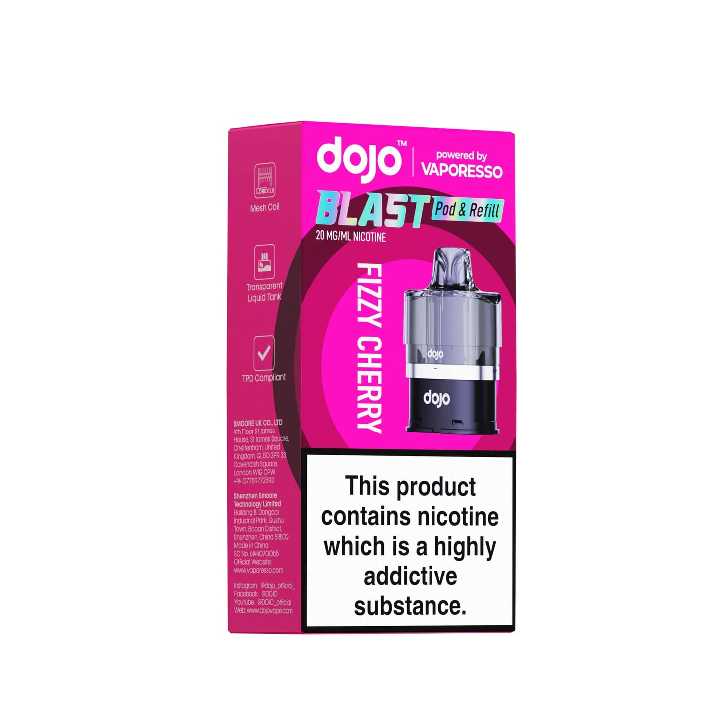 20mg DOJO BLAST 6000 Pod & Refill (Powered by Vaporesso)
