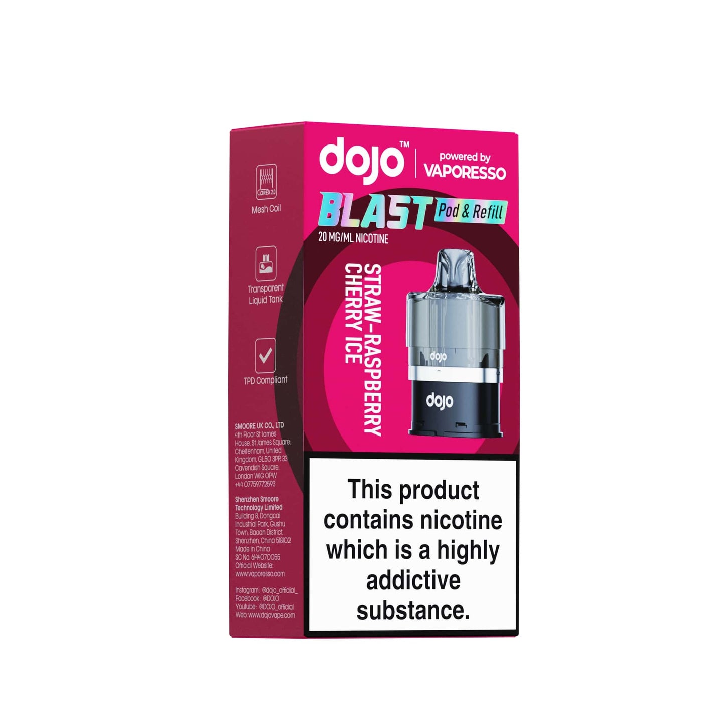 20mg DOJO BLAST 6000 Pod & Refill (Powered by Vaporesso)
