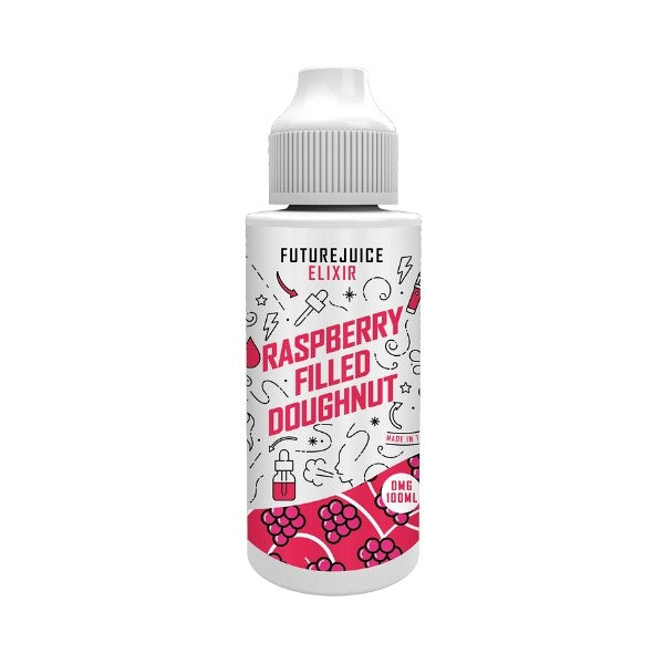 Future Juice Elixir Raspberry Filled Doughnut 100ml Eliquid