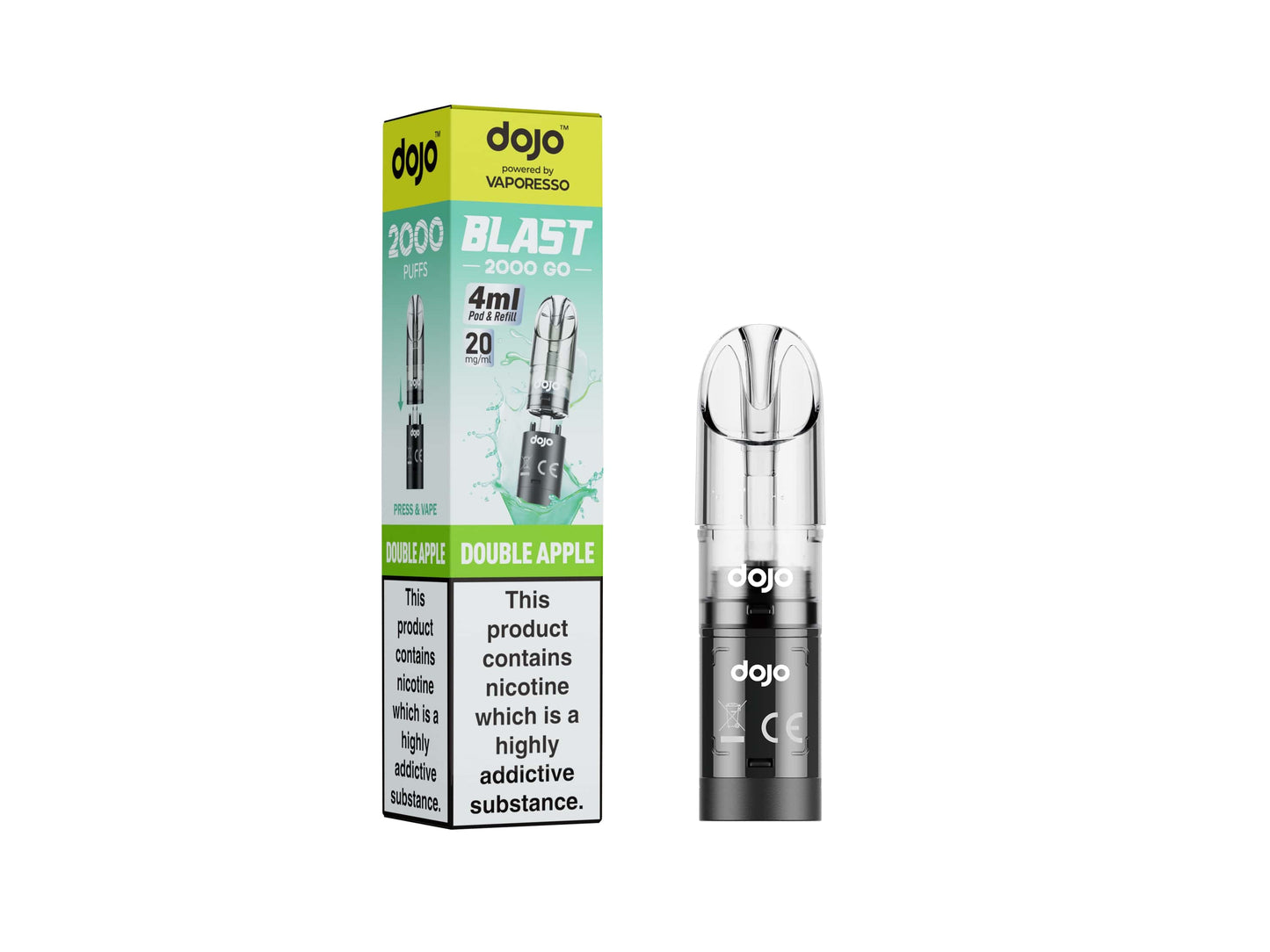 DOJO BLAST 2000 Vape Pod 20mg – Refillable, 2000 Puffs | VapeCenter UK