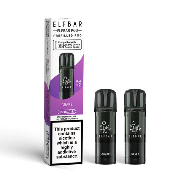 20mg Elf Bar 600 Pre Filled Pod - 2 Pack