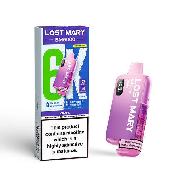 Lost Mary BM6000 Pre Filled Pod Kit [Blueberry Cherry Cranberry 20mg]