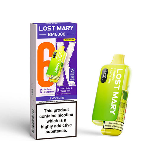 Lost Mary BM6000 Pre Filled Pod Kit [Lemon Lime 20mg]