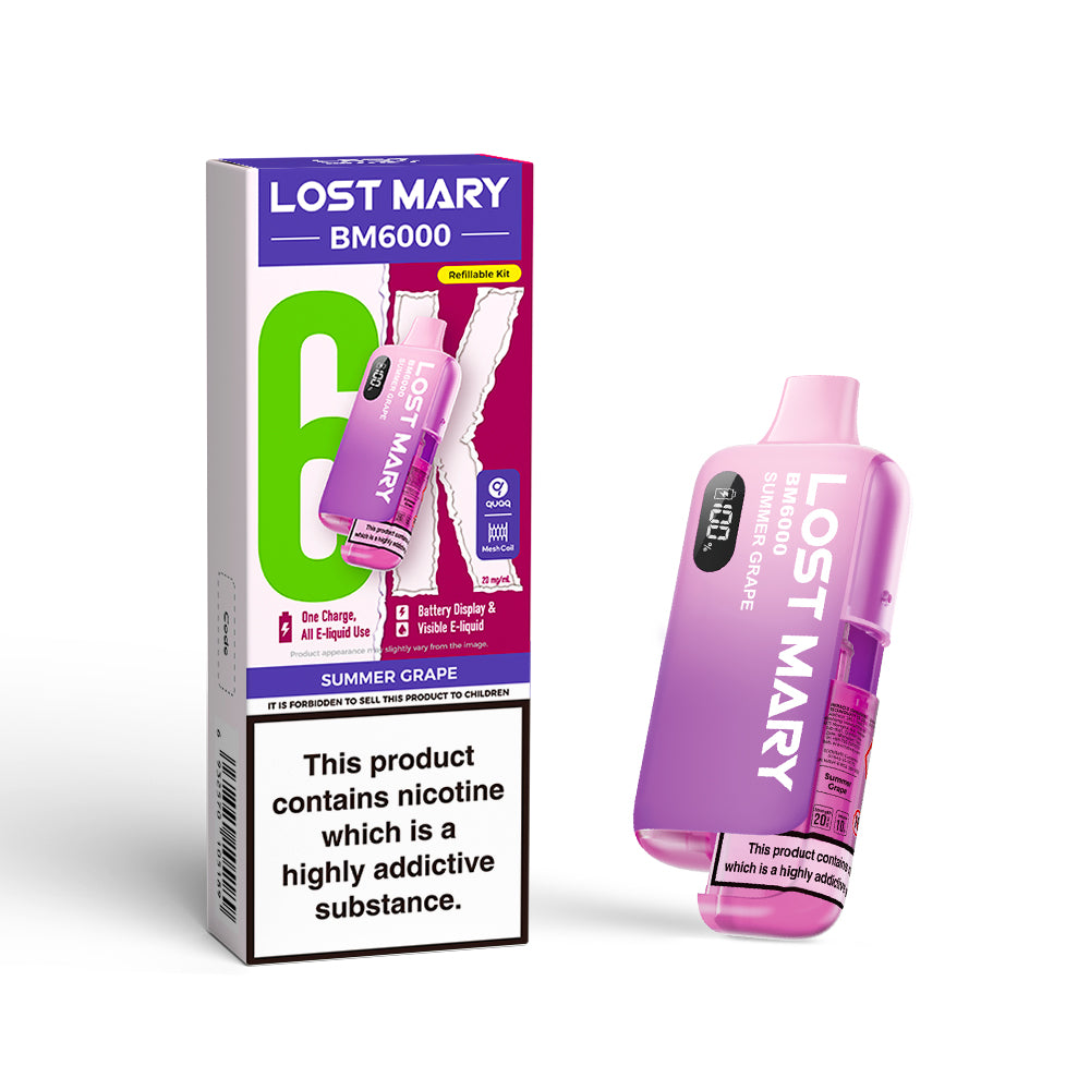 Lost Mary BM6000 Pre Filled Pod Kit [Blueberry Cherry Cranberry 20mg]