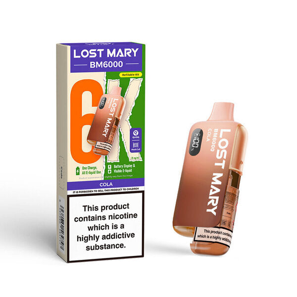 20mg Lost Mary BM6000 Pre Filled Pod Kit