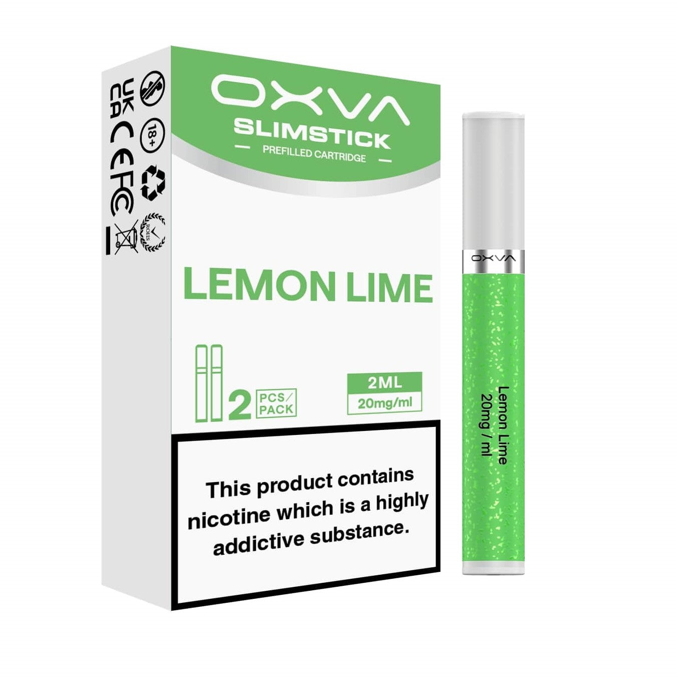 20mg Oxva SlimStick Pre Filled Pods - 3 Pack