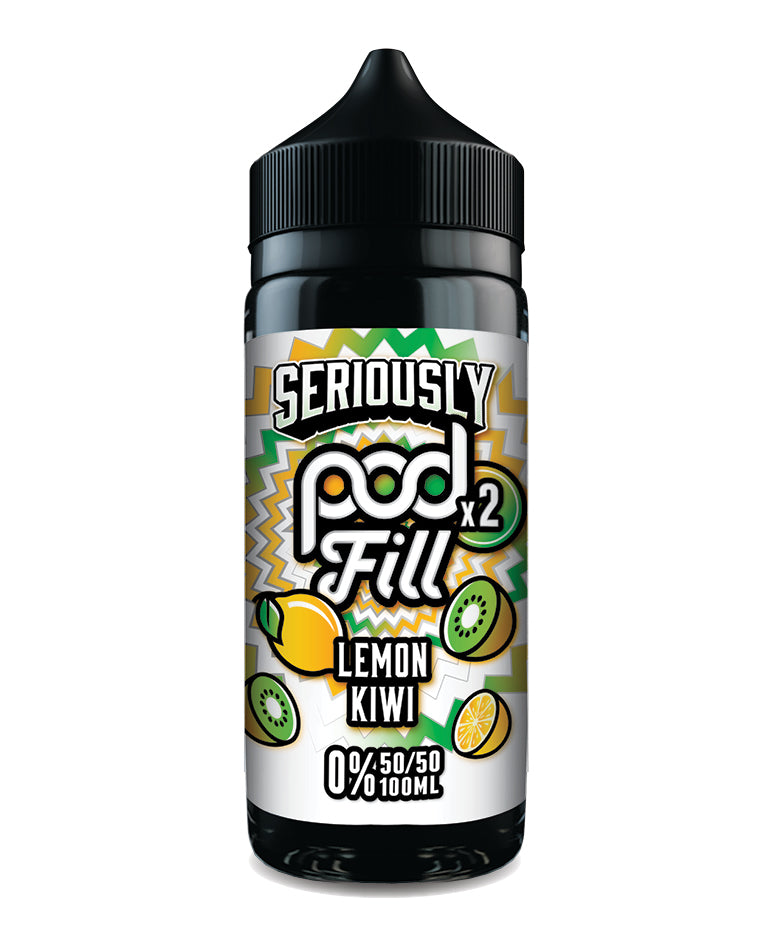 Doozy Vape Seriously Pod Fill 2 Lemon Kiwi 100ml Eliquid