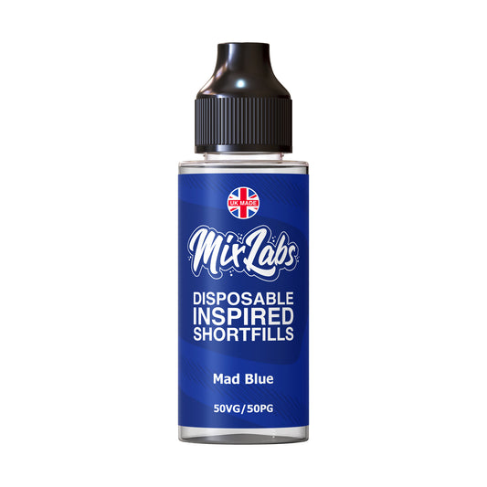 Mix Labs - 100ml Shortfill [Mad Blue]