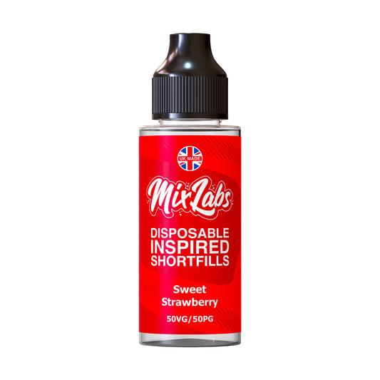 Mix Labs Sweet Strawberry 100ml Shortfill Eliquid