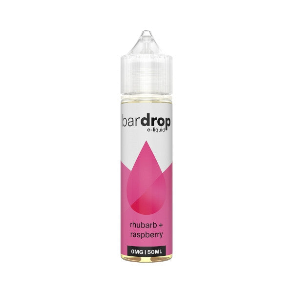 0mg Bar Drop E-Liquid 50ml - Rhubarb + Raspberry