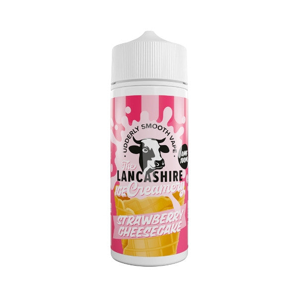 The Lancashire Ice Creamery Strawberry Cheesecake 100ml Eliquid
