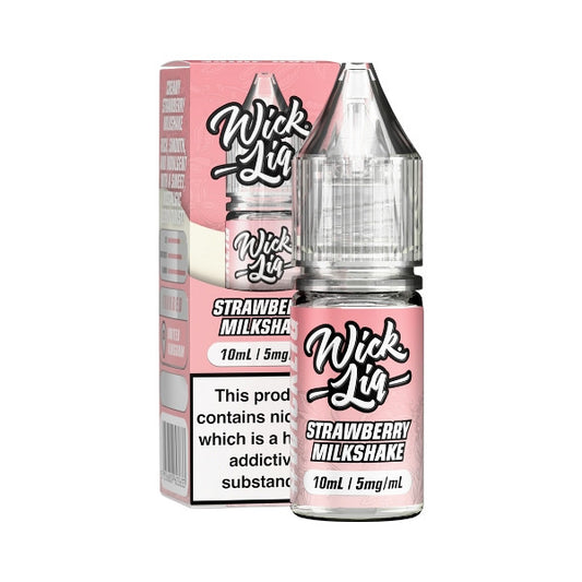 Wick Liq Bar Juice - Nic Salt - Strawberry Milkshake [5MG]