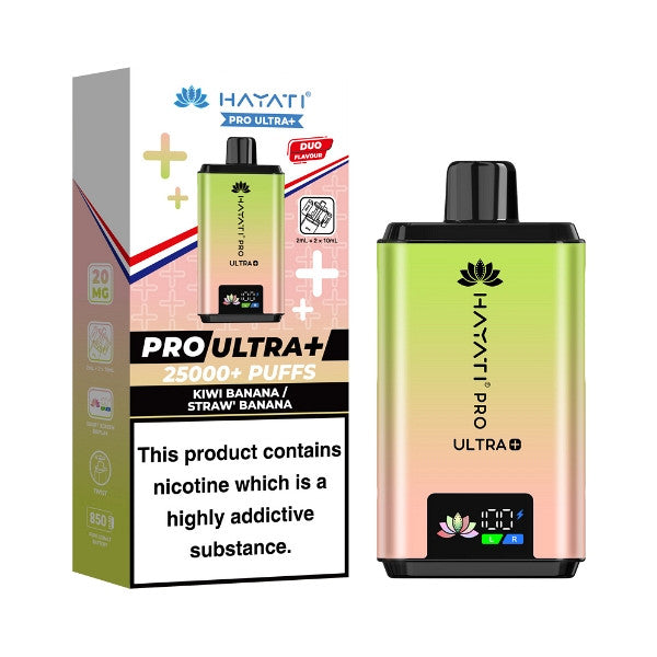 Hayati Pro Ultra+ 25000 - Pod Kit Kiwi Banana / Straw' Banana
