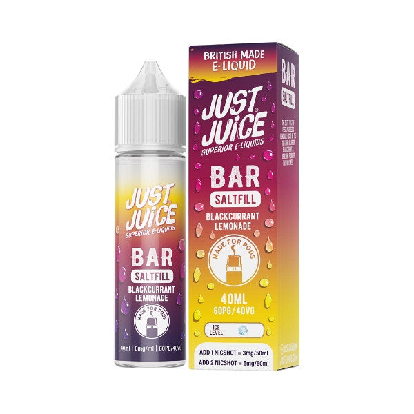 Just Juice Bar - 40ml - Blackcurrant Lemonade - Saltfill [0MG]