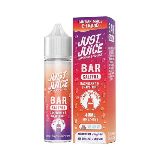 Just Juice Bar - 40ml - Rasberry & Grapefruit - Saltfill [0MG]