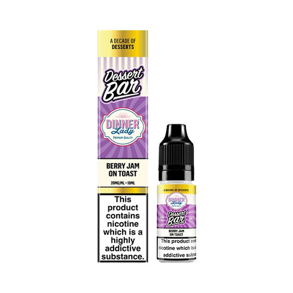 Dinner Lady Dessert Bar - Nic Salt - Berry Jam on Toast [5MG]