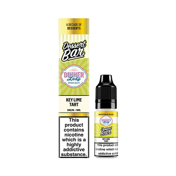 Dinner Lady Dessert Bar - Nic Salt - Key Lime Tart [5MG]