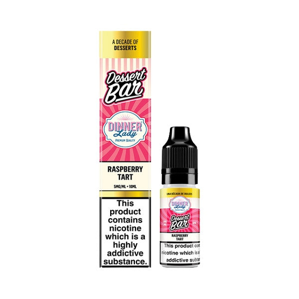 Dinner Lady Dessert Bar - Nic Salt - Raspberry Tart [5MG]