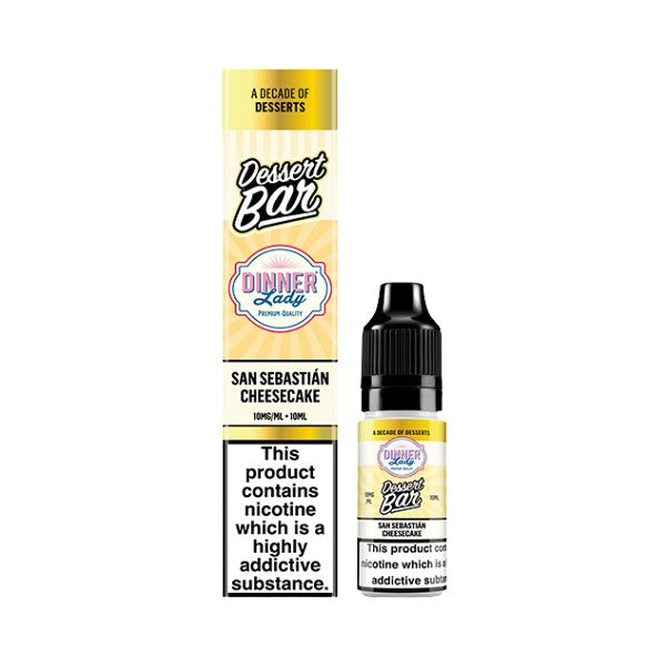 Dinner Lady Dessert Bar - Nic Salt - San Sebastian Cheesecake [5MG]