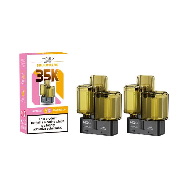 HQD Air Glow Air 35K - Dual Flavour Pod - 2 Pack [Bear (Gummy Bear) & Rainbow (Skittles)]
