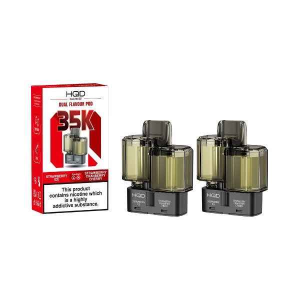 HQD Air Glow Air 35K - Dual Flavour Pod - 2 Pack [Bear (Gummy Bear) & Rainbow (Skittles)]