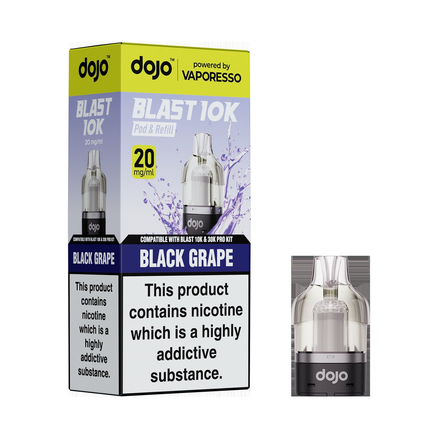 20mg DOJO BLAST 30K Prefilled Pro Pod (Powered by Vaporesso)