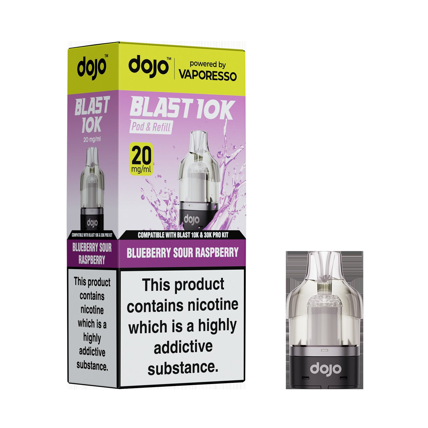 20mg DOJO BLAST 30K Prefilled Pro Pod (Powered by Vaporesso)