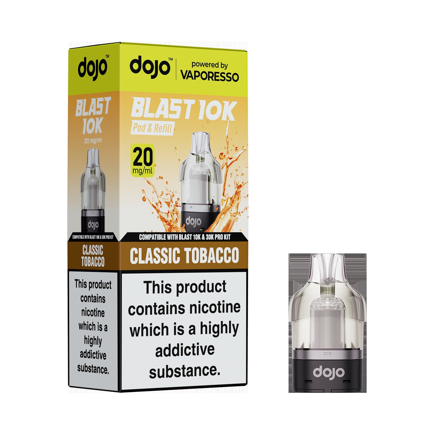 20mg DOJO BLAST 30K Prefilled Pro Pod (Powered by Vaporesso)
