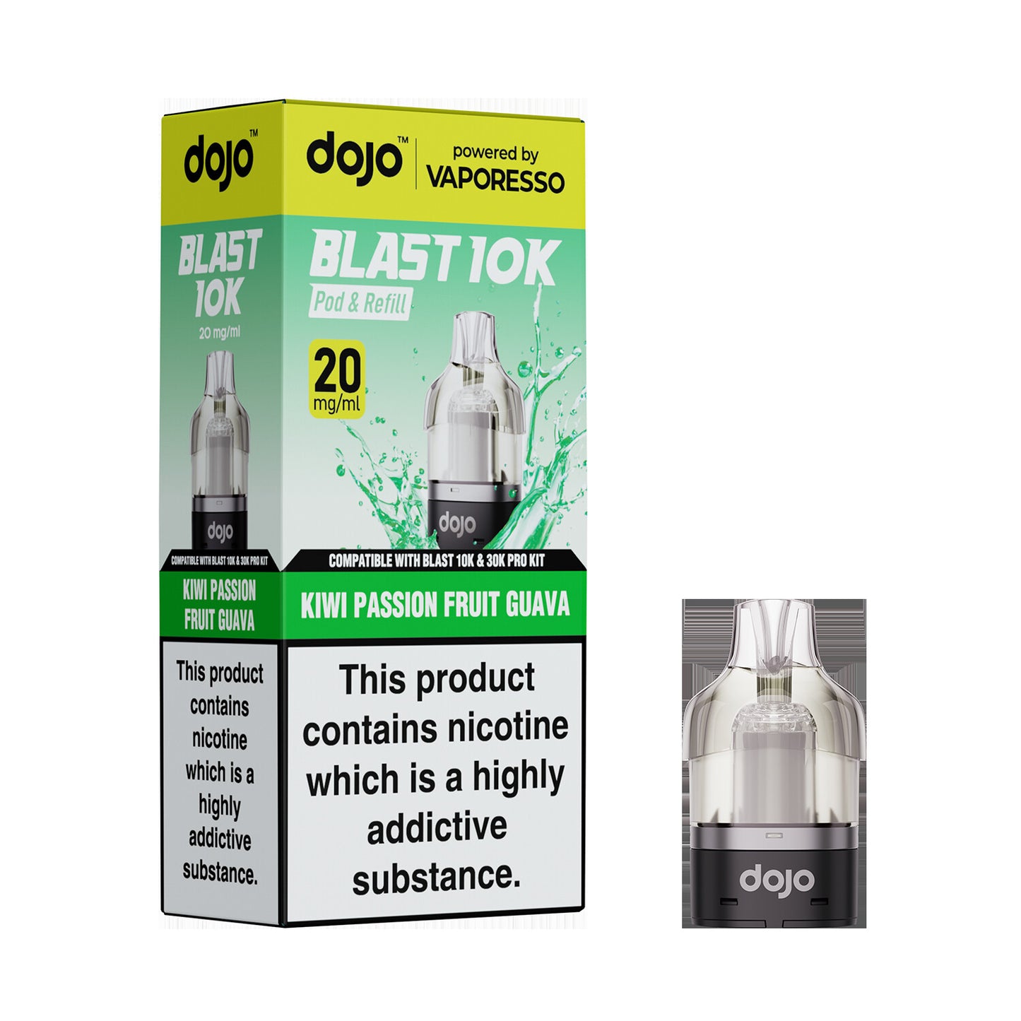 20mg DOJO BLAST 30K Prefilled Pro Pod (Powered by Vaporesso)