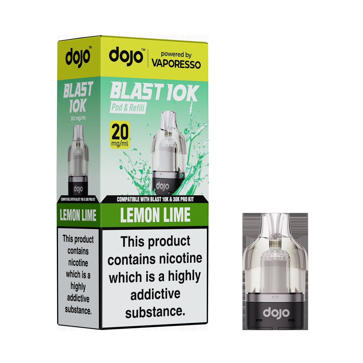 20mg DOJO BLAST 30K Prefilled Pro Pod (Powered by Vaporesso)