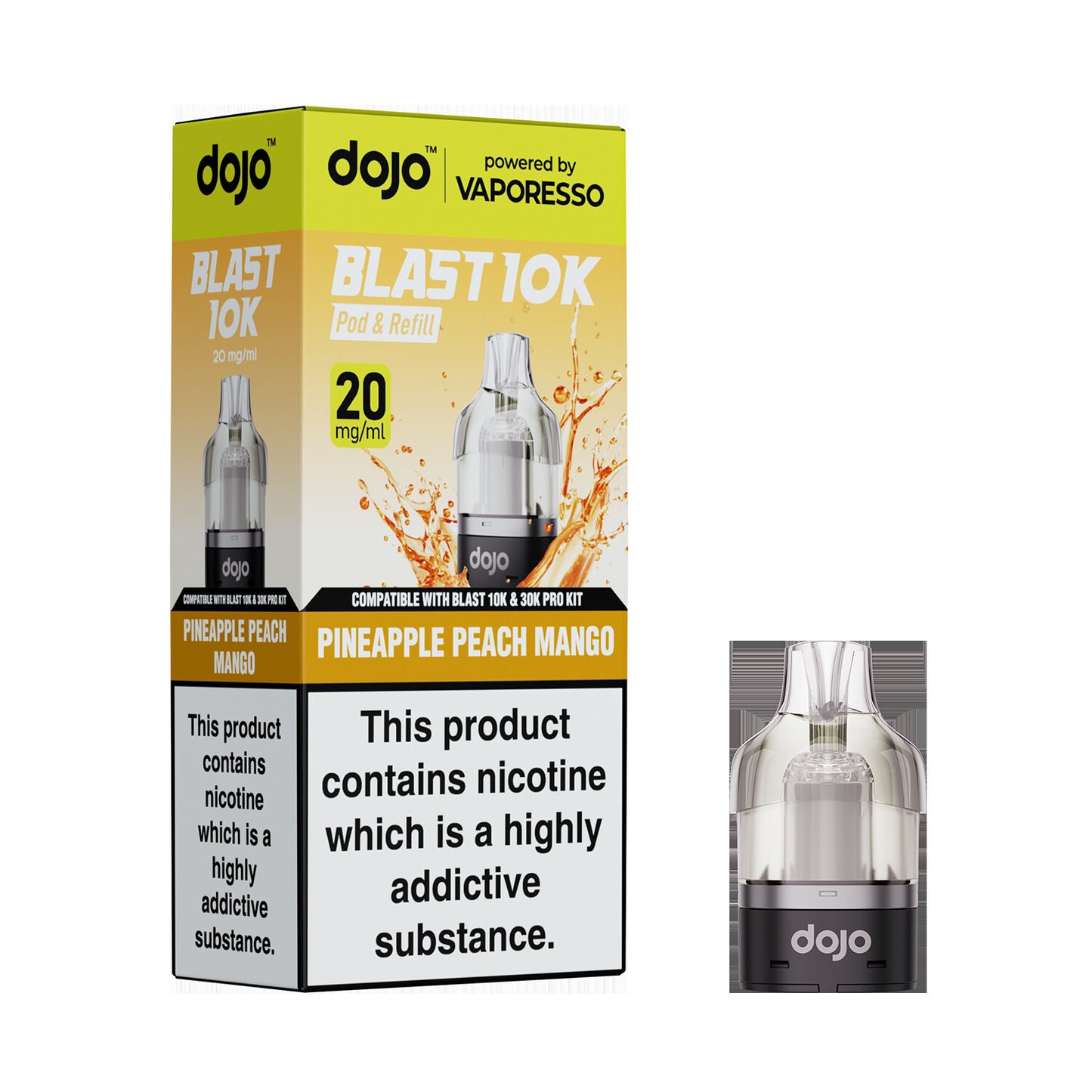 20mg DOJO BLAST 30K Prefilled Pro Pod (Powered by Vaporesso)