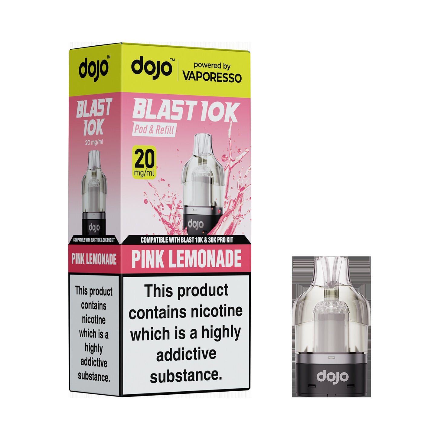 20mg DOJO BLAST 30K Prefilled Pro Pod (Powered by Vaporesso)