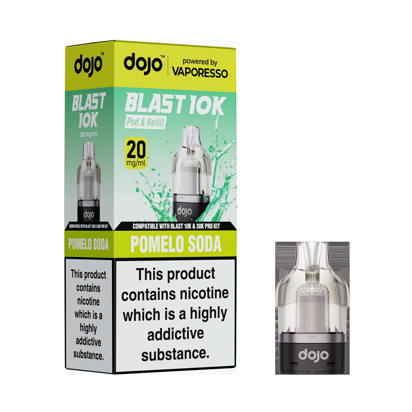 20mg DOJO BLAST 30K Prefilled Pro Pod (Powered by Vaporesso)