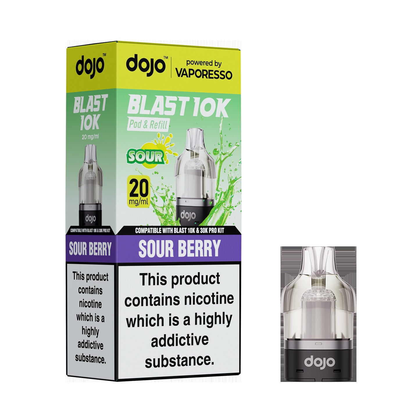 20mg DOJO BLAST 30K Prefilled Pro Pod (Powered by Vaporesso)